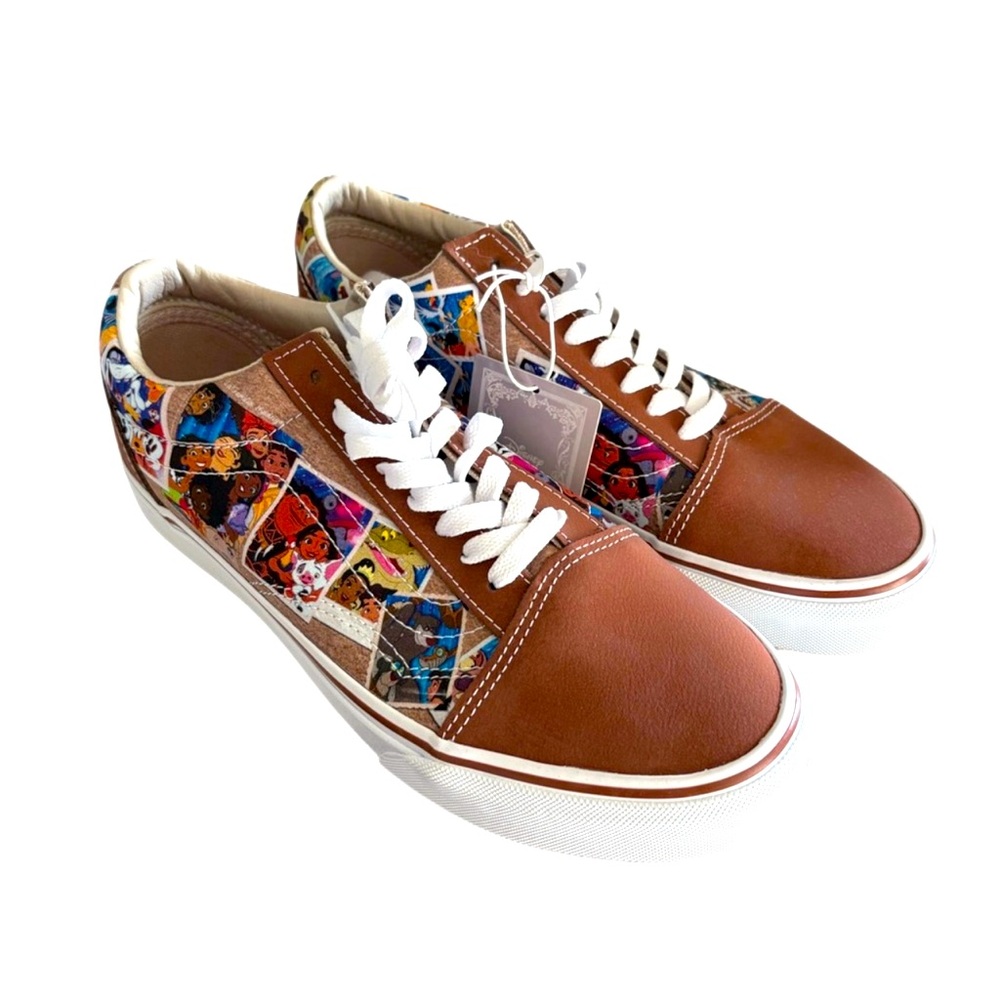 Vans‎ X Disney 100 Old Skool Scrapbook Leather SIZE 7 🥰 NEW WITH TAGS 🥰 HTF